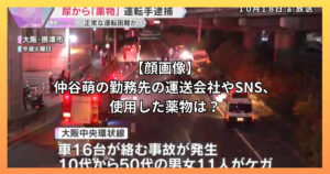 【顔画像】仲谷萌の勤務先の運送会社やSNS、使用した薬物は？