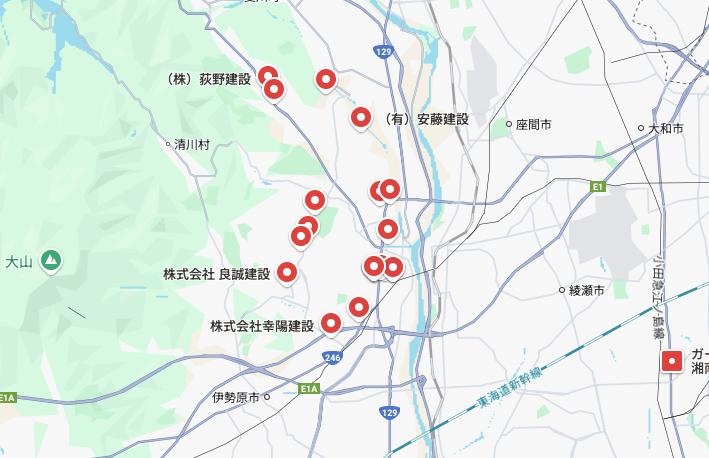 厚木市の建設会社一覧